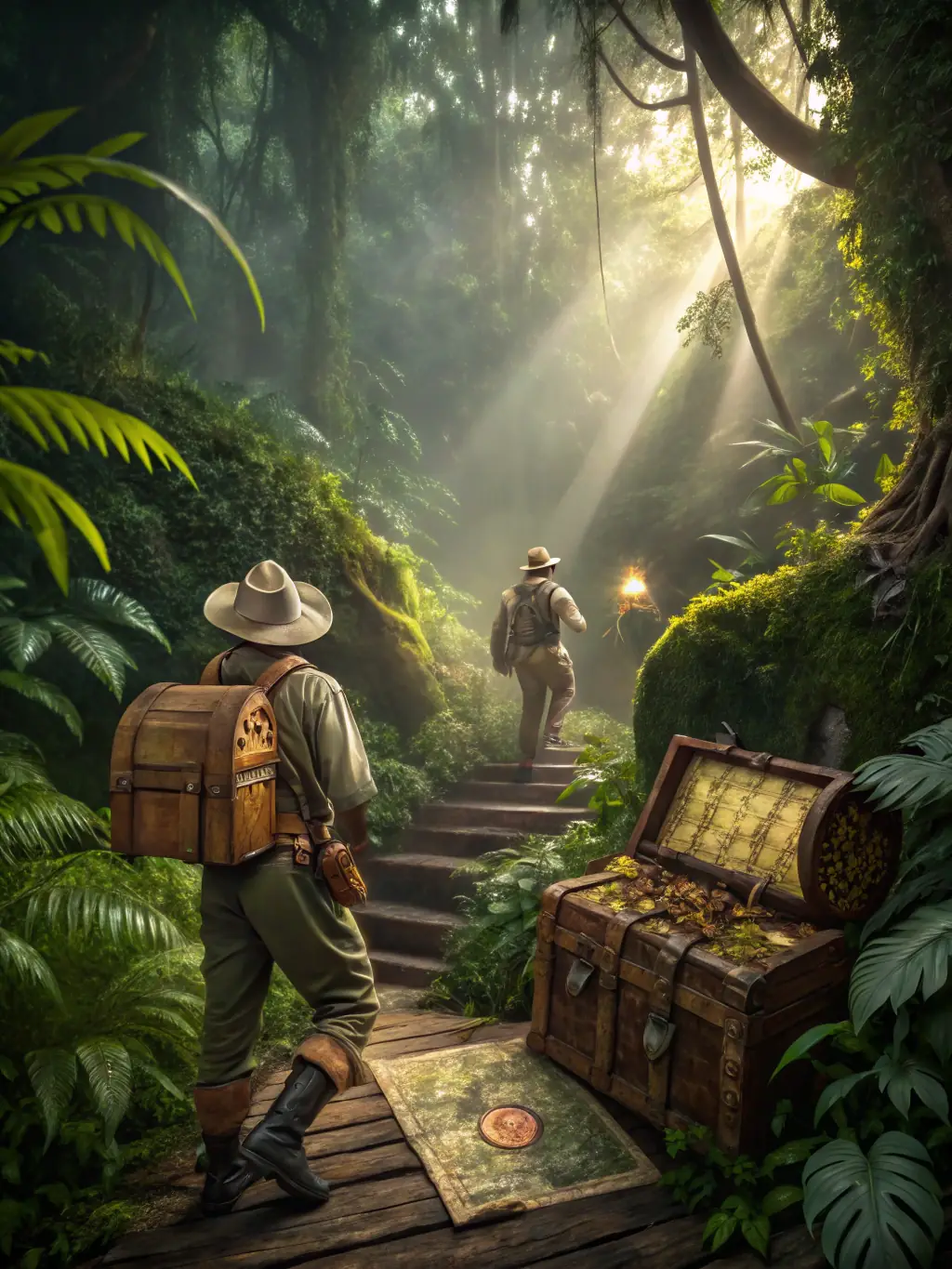 An engaging thumbnail image of the Dinosaur Tycoon slot game, showcasing its prehistoric theme and the potential for big wins, with dinosaur eggs and jungle foliage.
